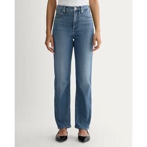 $118 New Everlane The High Key Stovepipe Jean - Mid Indigo - 25R